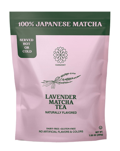 Lavender Matcha Tea,  100% Premium Japanese Matcha Green Tea with Natural Lavender, 200g, Powdered