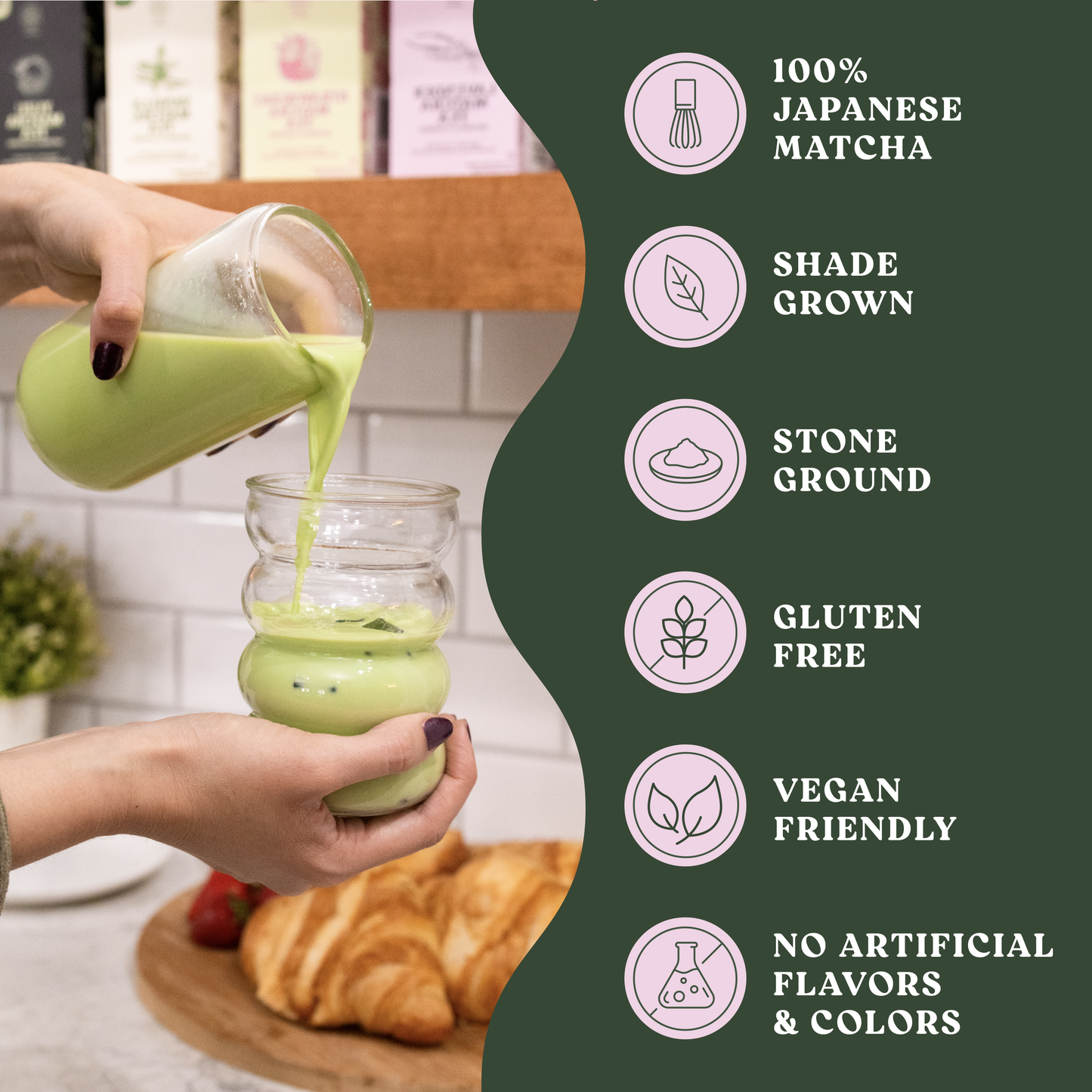 Lavender Matcha Tea,  100% Premium Japanese Matcha Green Tea with Natural Lavender, 200g, Powdered
